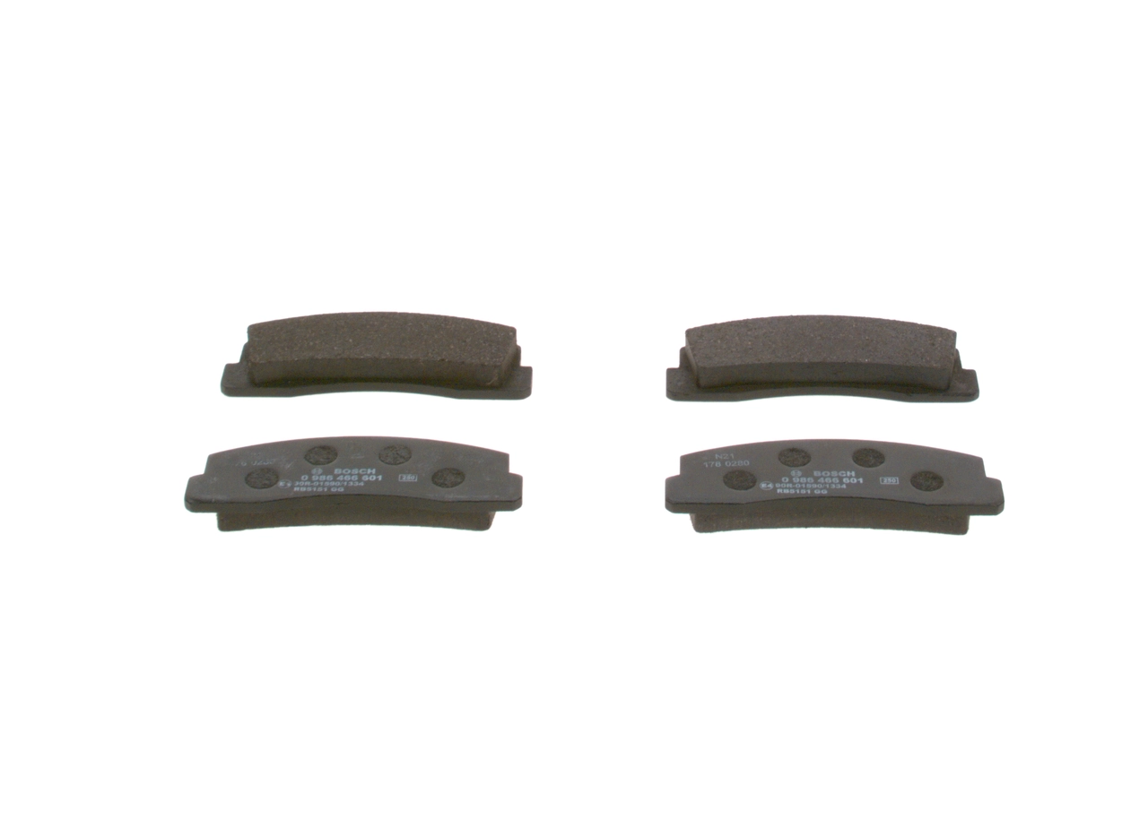 Brake Pad Set, disc brake 0 986 466 601