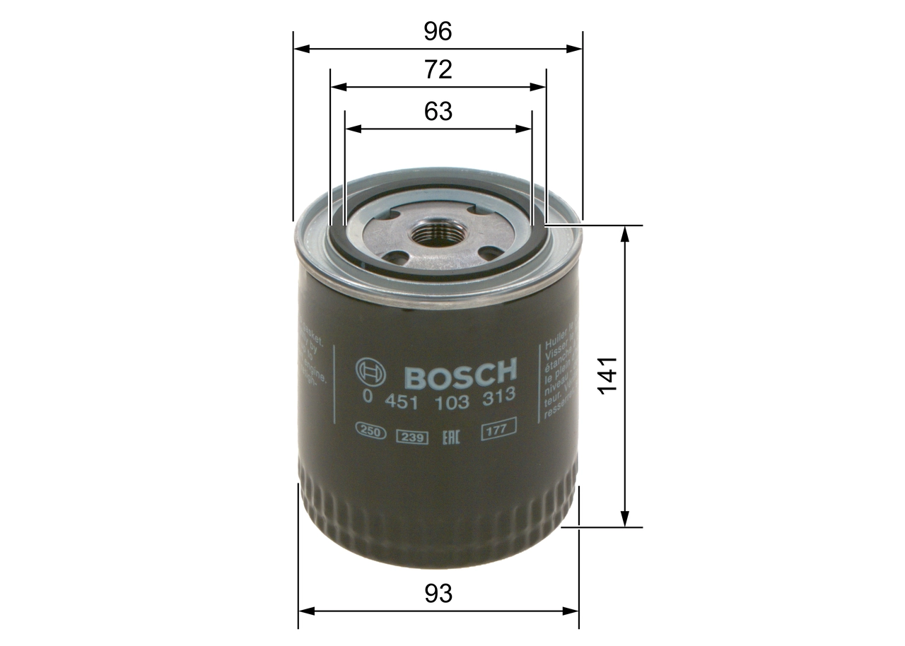 Oil Filter 0 451 103 313
