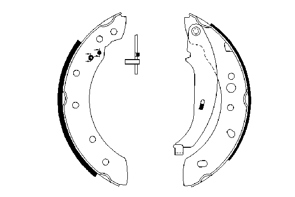 Brake Shoe Set 0 986 487 672