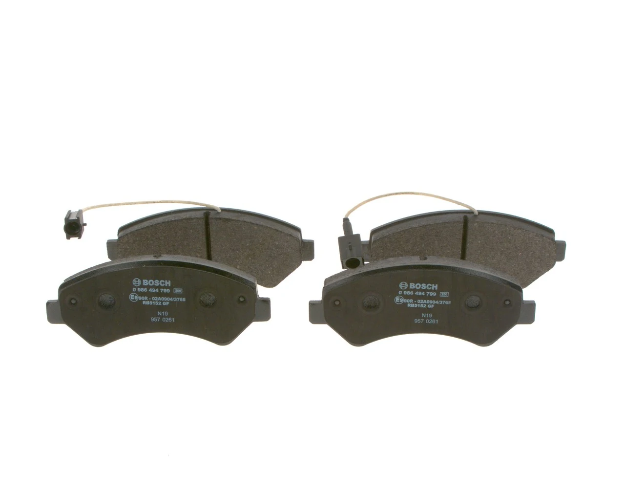 Brake Pad Set, disc brake 0 986 494 799