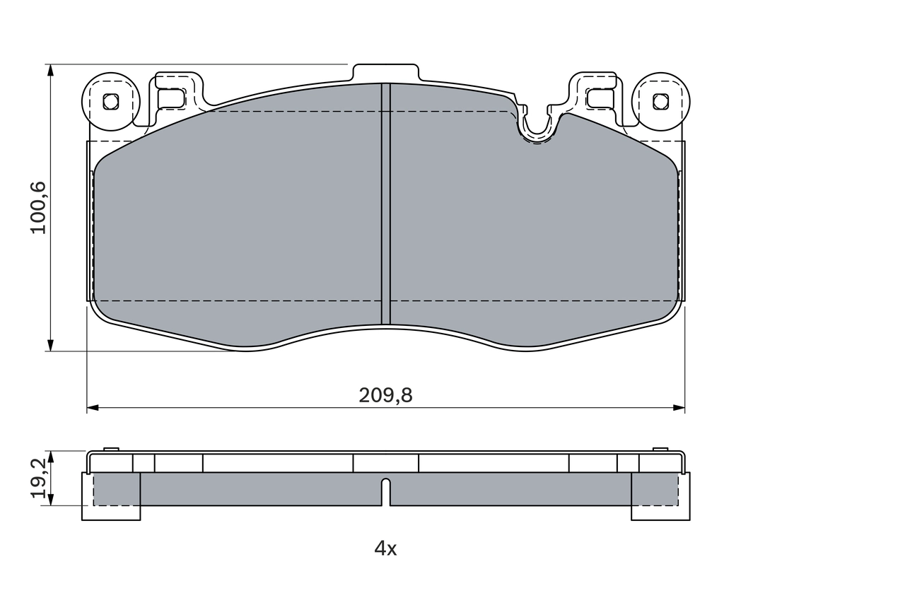 Brake Pad Set, disc brake 0 986 424 387