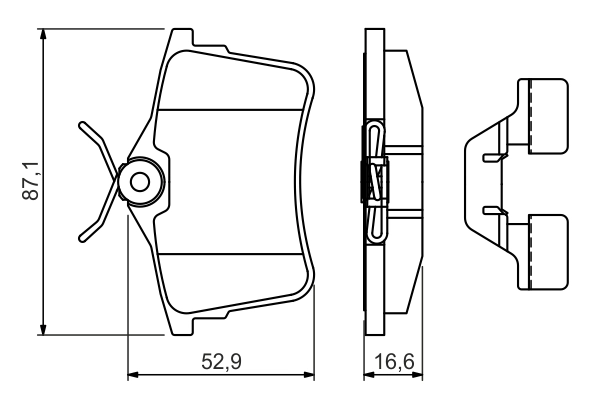 Brake Pad Set, disc brake 0 986 494 646