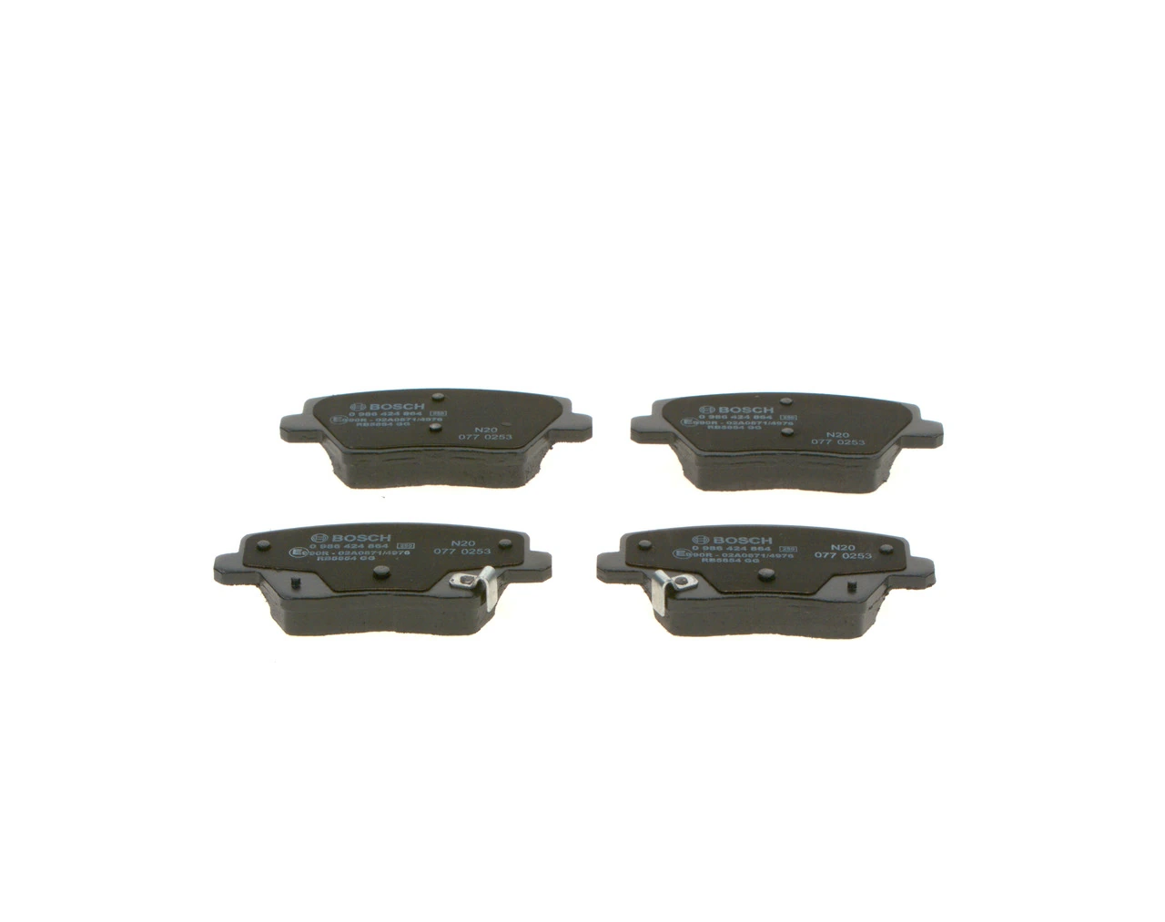 Brake Pad Set, disc brake 0 986 424 864