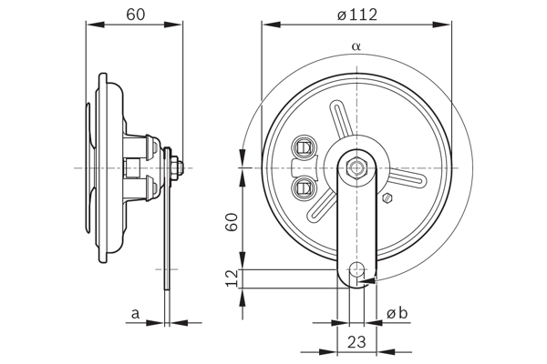BOSCH 0 986 320 302 Signal Horn