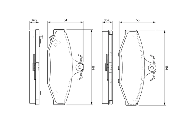Brake Pad Set, disc brake 0 986 424 561