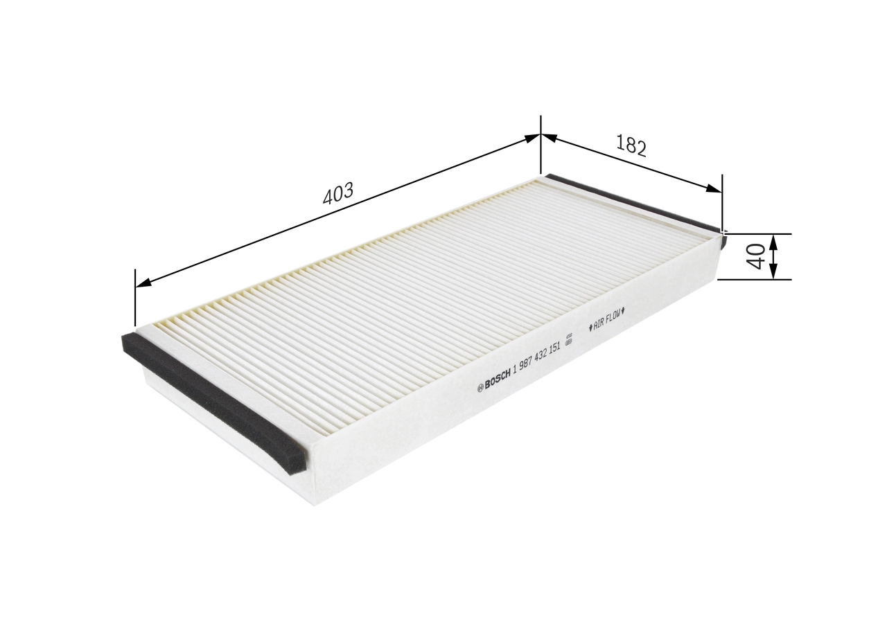 BOSCH 1 987 432 151 Filter, cabin air