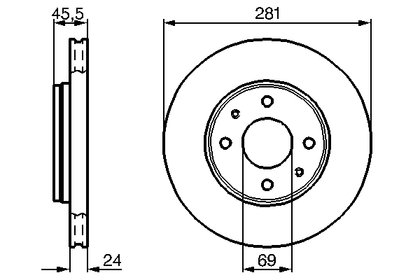 Brake Disc 0 986 479 B37