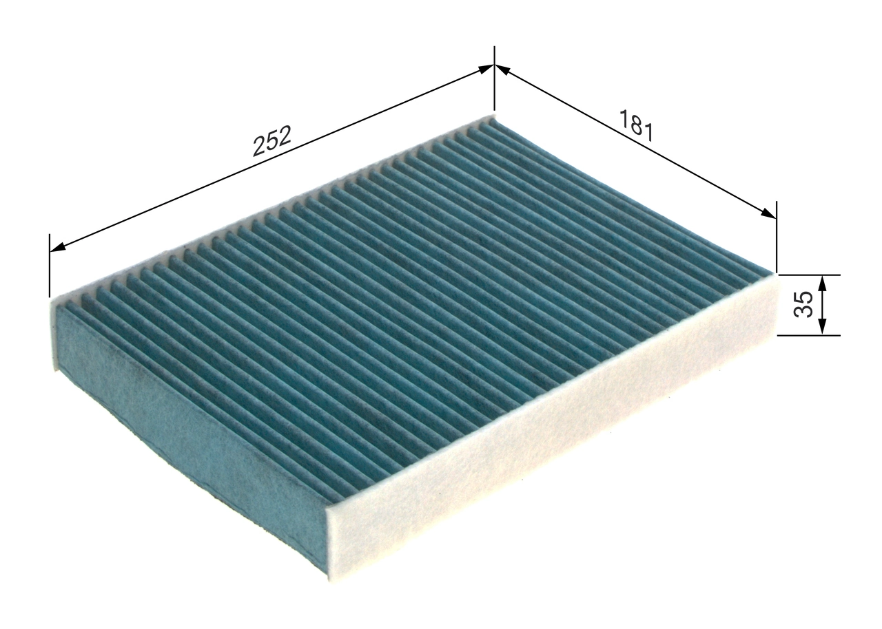 BOSCH 0 986 628 557 Filter, cabin air