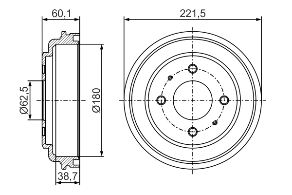 Brake Drum 0 986 477 284