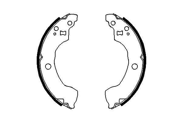 Brake Shoe Set 0 986 487 691