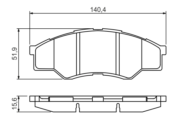 Brake Pad Set, disc brake 0 986 494 425