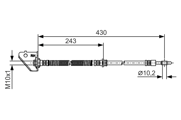BOSCH 1 987 481 B30 Brake Hose