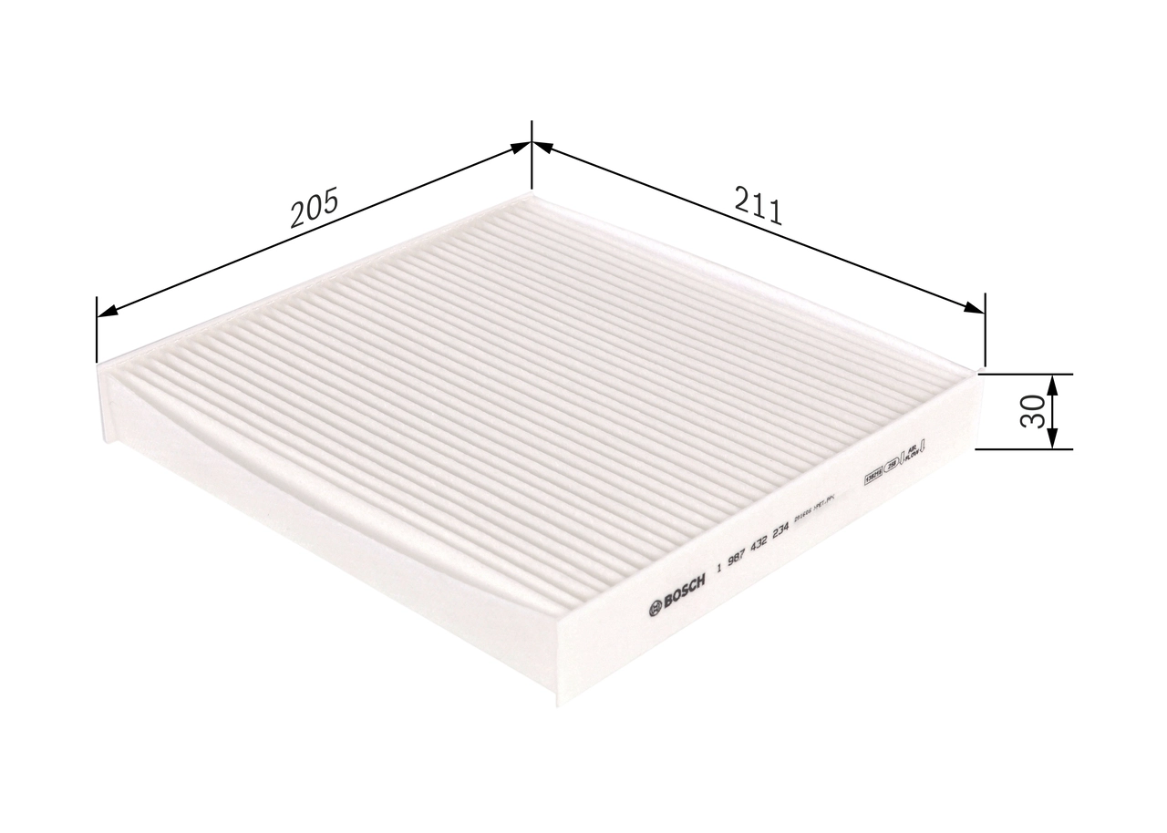 BOSCH 1 987 432 234 Filter, cabin air