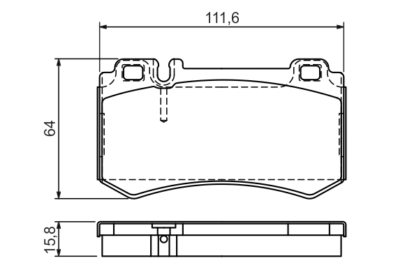 Brake Pad Set, disc brake 0 986 494 356
