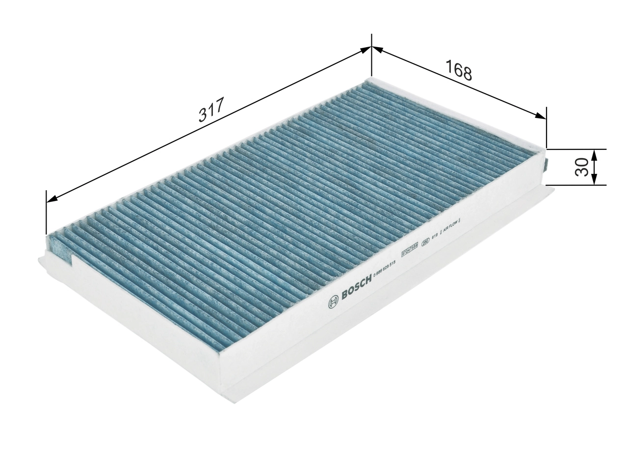 Filter, cabin air FILTER+ 0 986 628 518