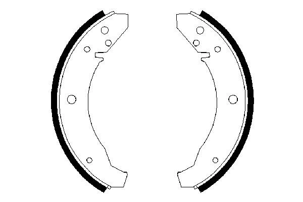 Brake Shoe Set 0 986 487 099