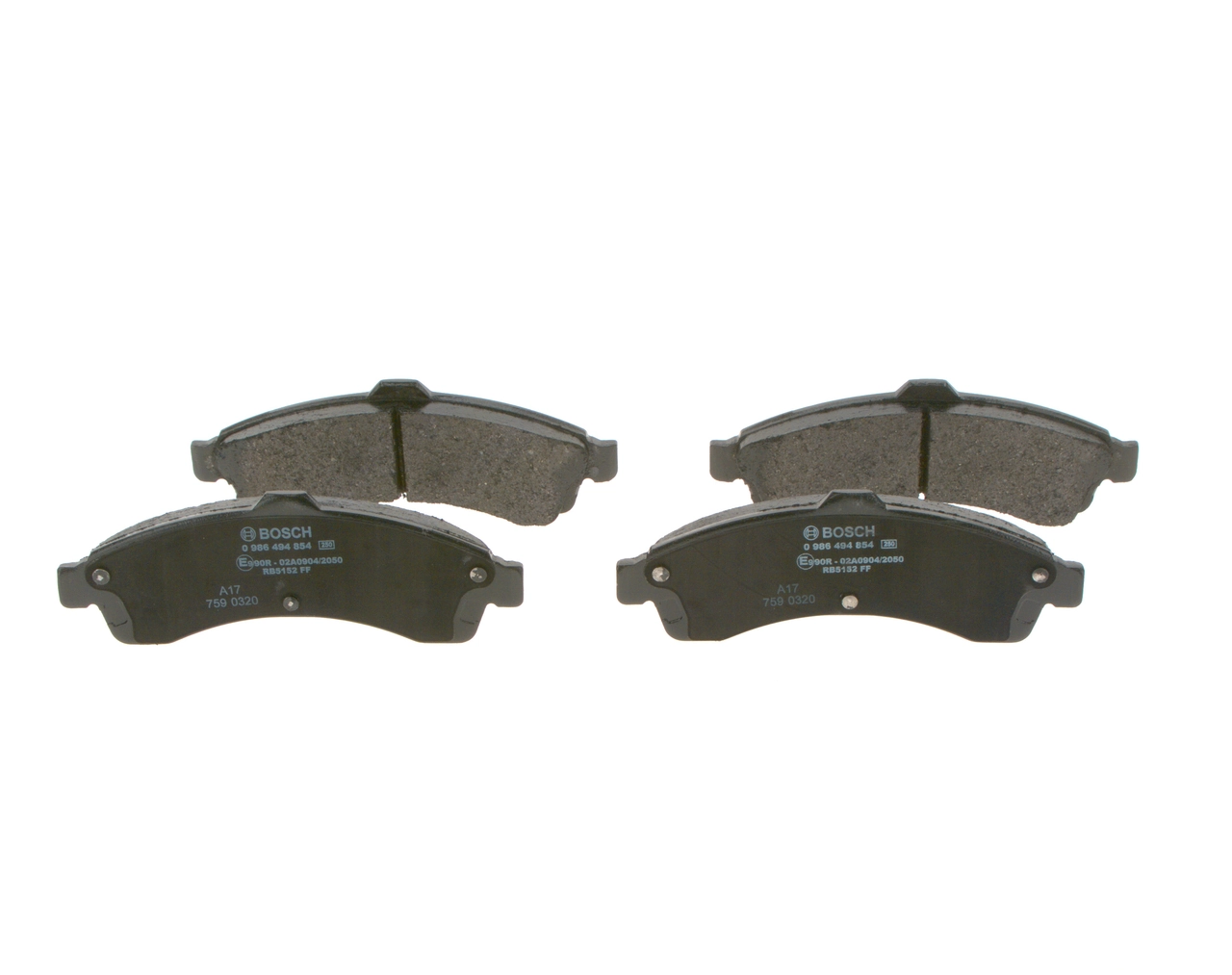 Brake Pad Set, disc brake 0 986 494 854