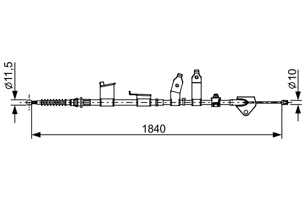 Cable Pull, parking brake 1 987 482 653