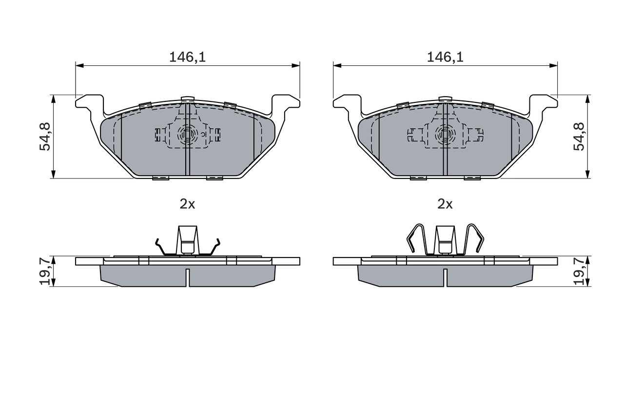 Brake Pad Set, disc brake 0 986 494 925