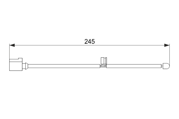 Warning Contact, brake pad wear 1 987 474 563
