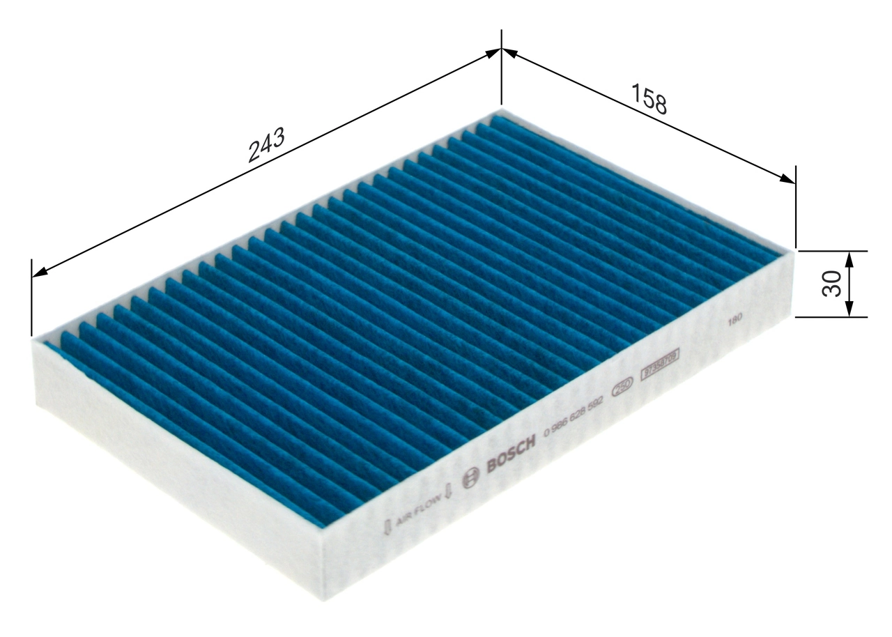 Filter, cabin air FILTER+pro 0 986 628 592