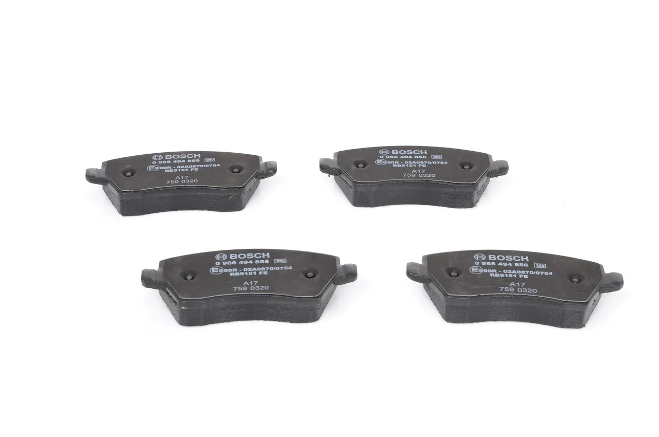Brake Pad Set, disc brake 0 986 494 856