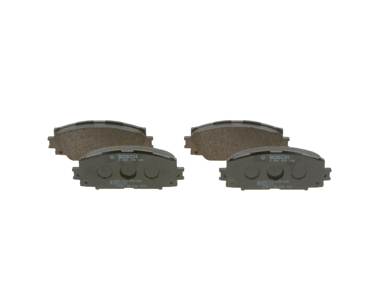 Brake Pad Set, disc brake 0 986 494 198
