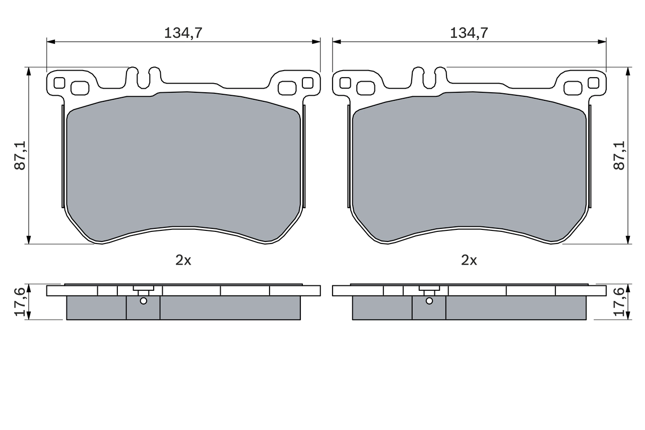 Brake Pad Set, disc brake 0 986 494 985