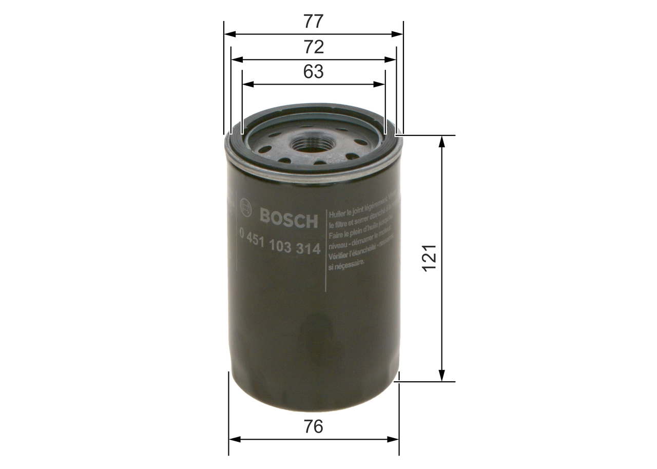 Oil Filter 0 451 103 314