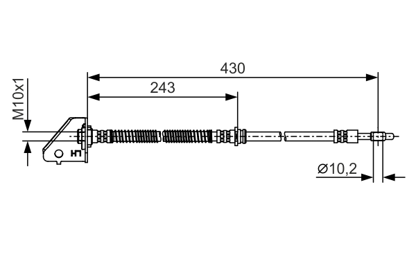 BOSCH 1 987 481 B29 Brake Hose