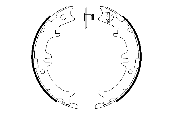 Brake Shoe Set, parking brake 0 986 487 615