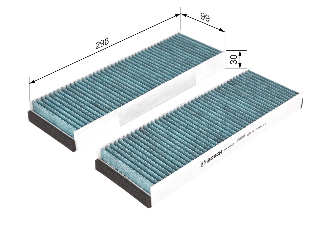 BOSCH 0 986 628 505 Filter, cabin air