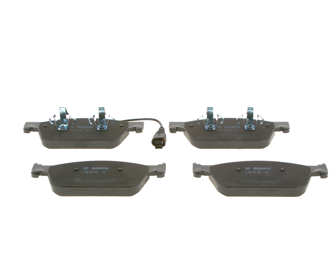 Brake Pad Set, disc brake 0 986 494 553