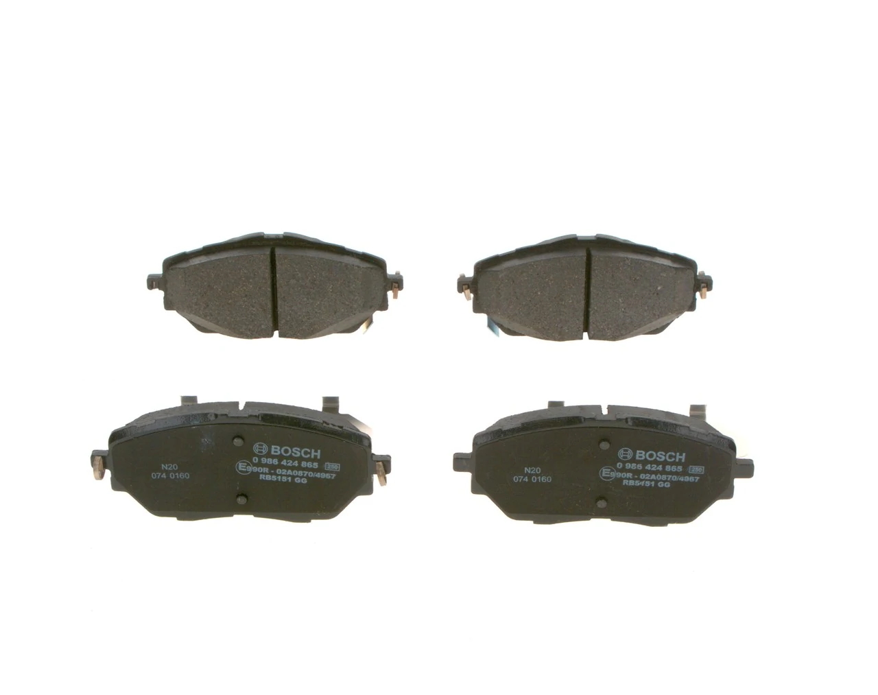 Brake Pad Set, disc brake 0 986 424 865