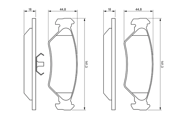 Brake Pad Set, disc brake 0 986 492 020