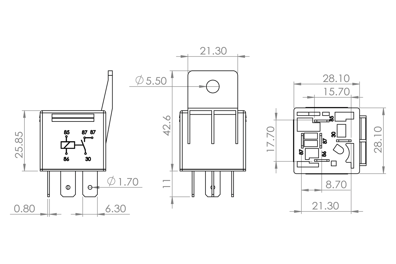 Relay, main current 0 986 AH0 253
