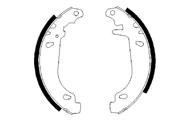 Brake Shoe Set 0 986 487 346