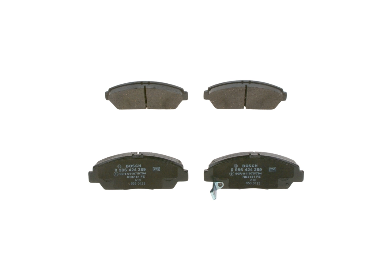 Brake Pad Set, disc brake 0 986 424 289