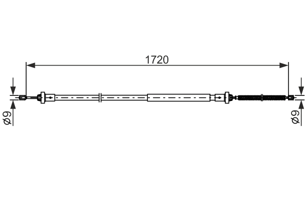 Cable Pull, parking brake 1 987 482 831