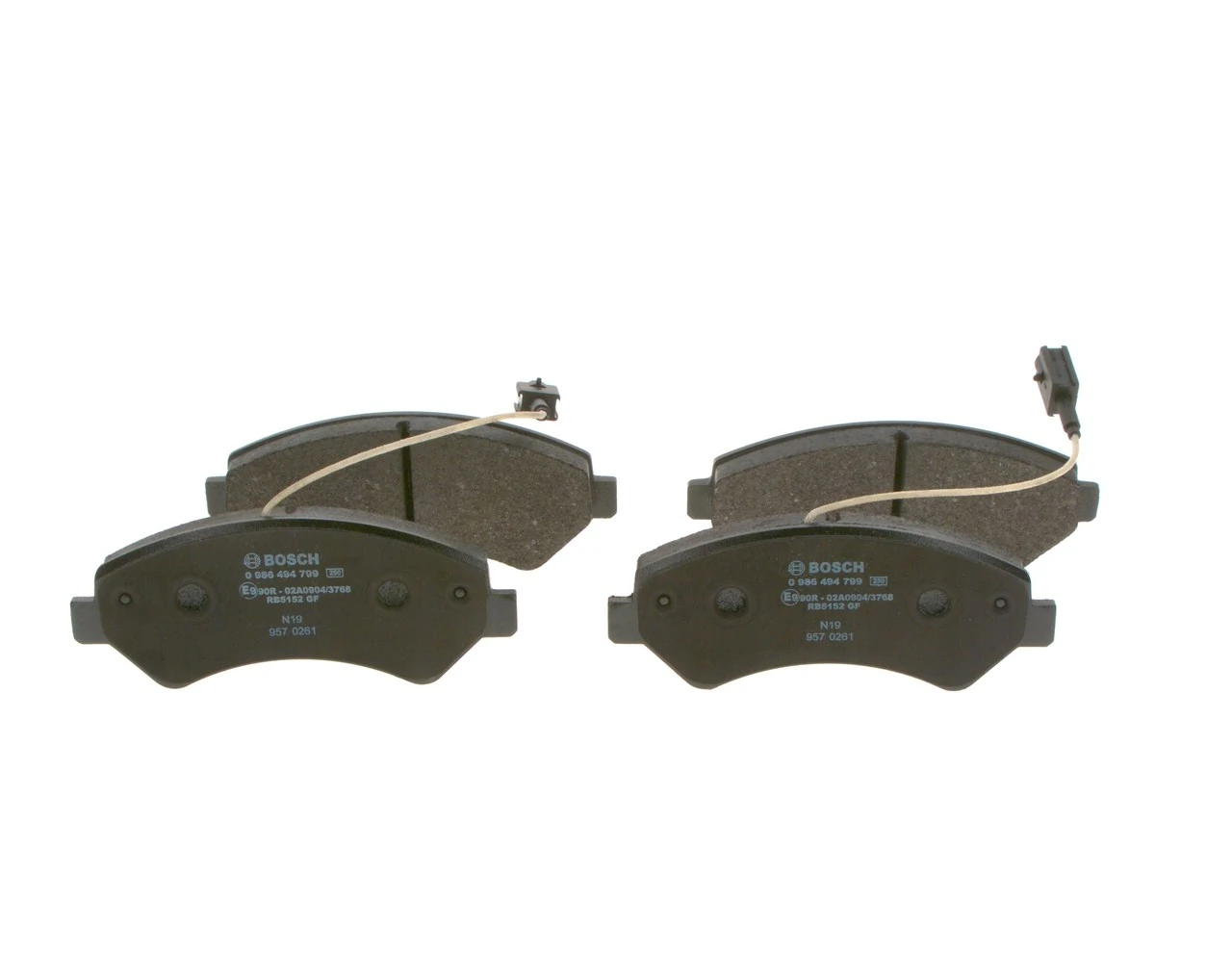 Brake Pad Set, disc brake 0 986 494 799