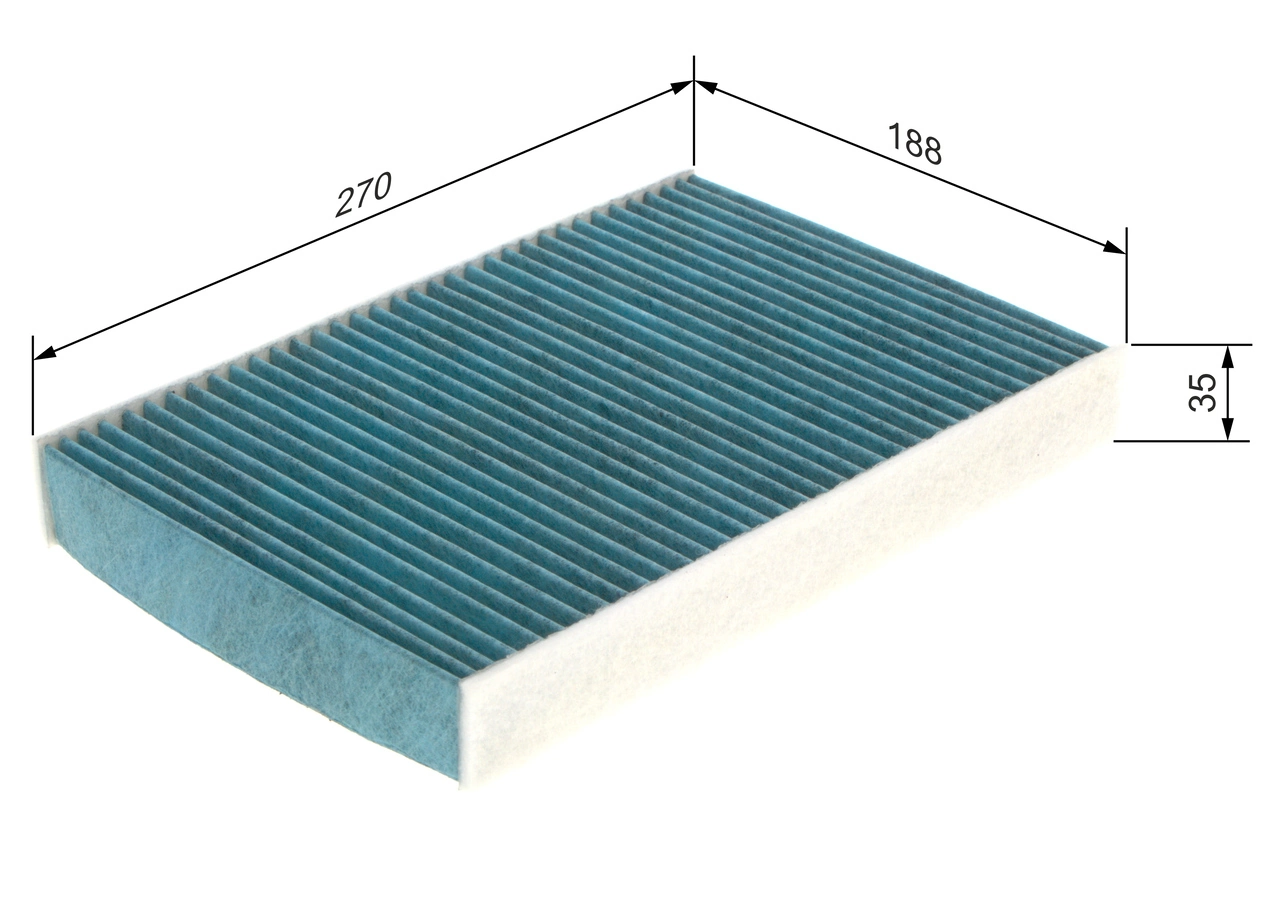 Filter, cabin air FILTER+ 0 986 628 548