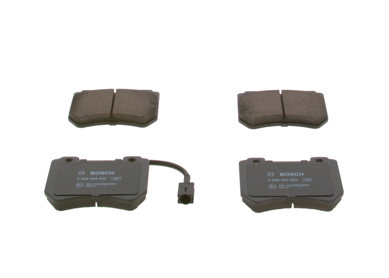 Brake Pad Set, disc brake 0 986 494 402