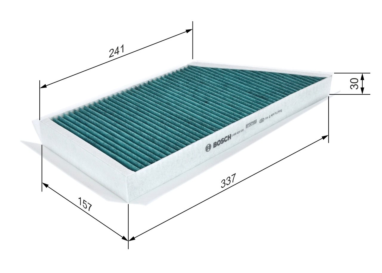 BOSCH 0 986 628 535 Filter, cabin air