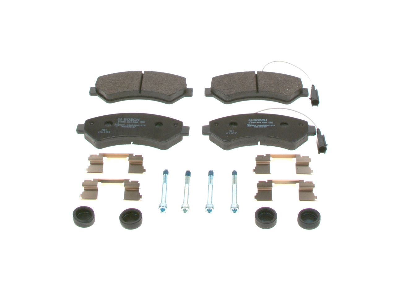 Brake Pad Set, disc brake 0 986 494 580