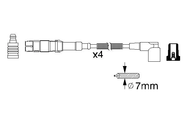 Ignition Cable Kit 0 986 356 310