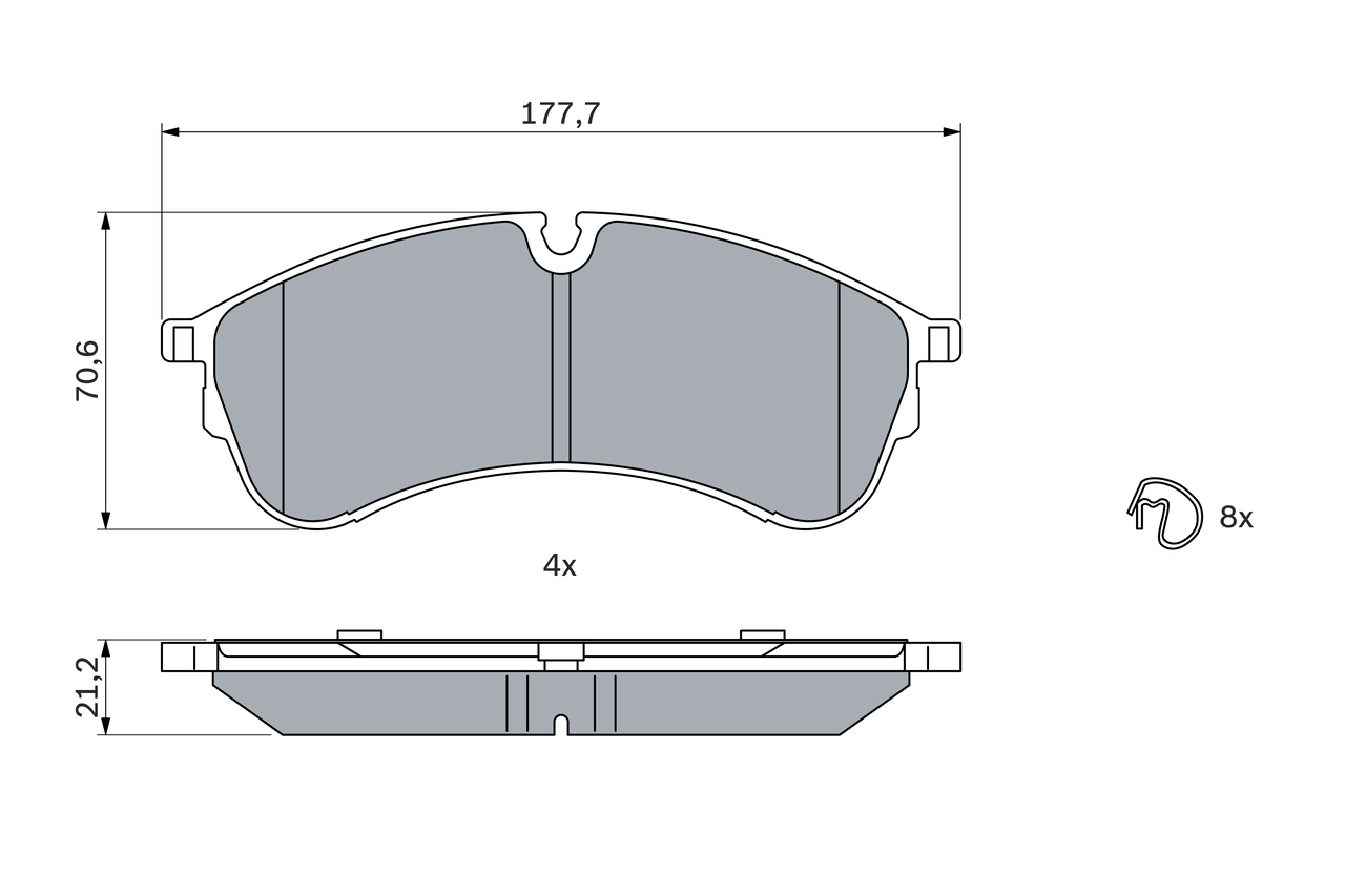 Brake Pad Set, disc brake 0 986 424 930