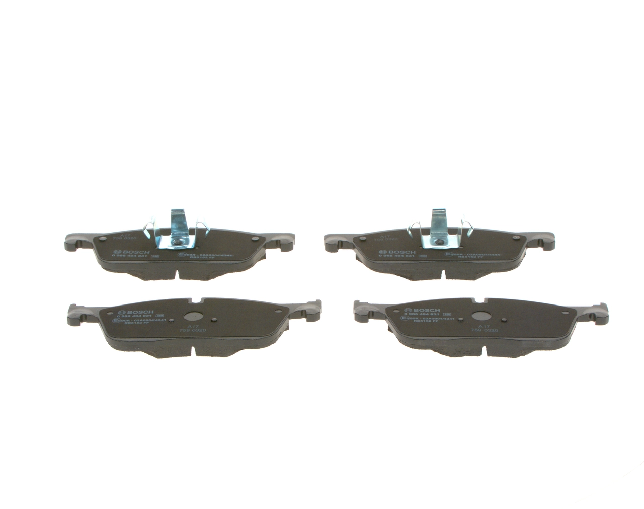 Brake Pad Set, disc brake 0 986 494 831