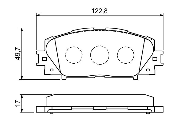 Brake Pad Set, disc brake 0 986 494 198