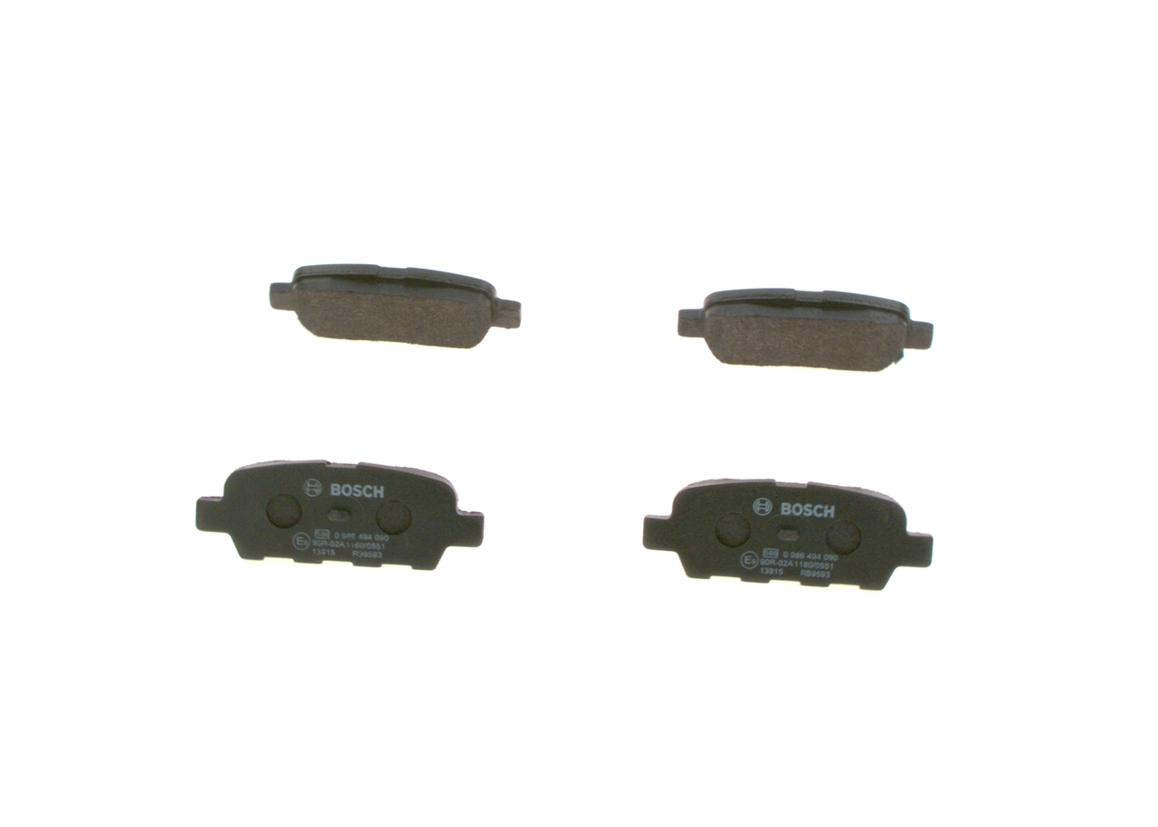Brake Pad Set, disc brake 0 986 494 090