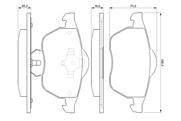 Brake Pad Set, disc brake 0 986 424 460